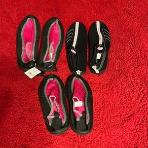 Lot of women’s swim shoes.